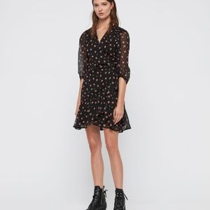 allsaints jade aster dress